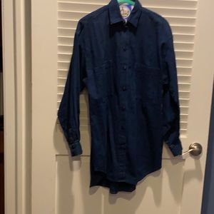 Laura Ashley Vintage 80s Denim Shirt